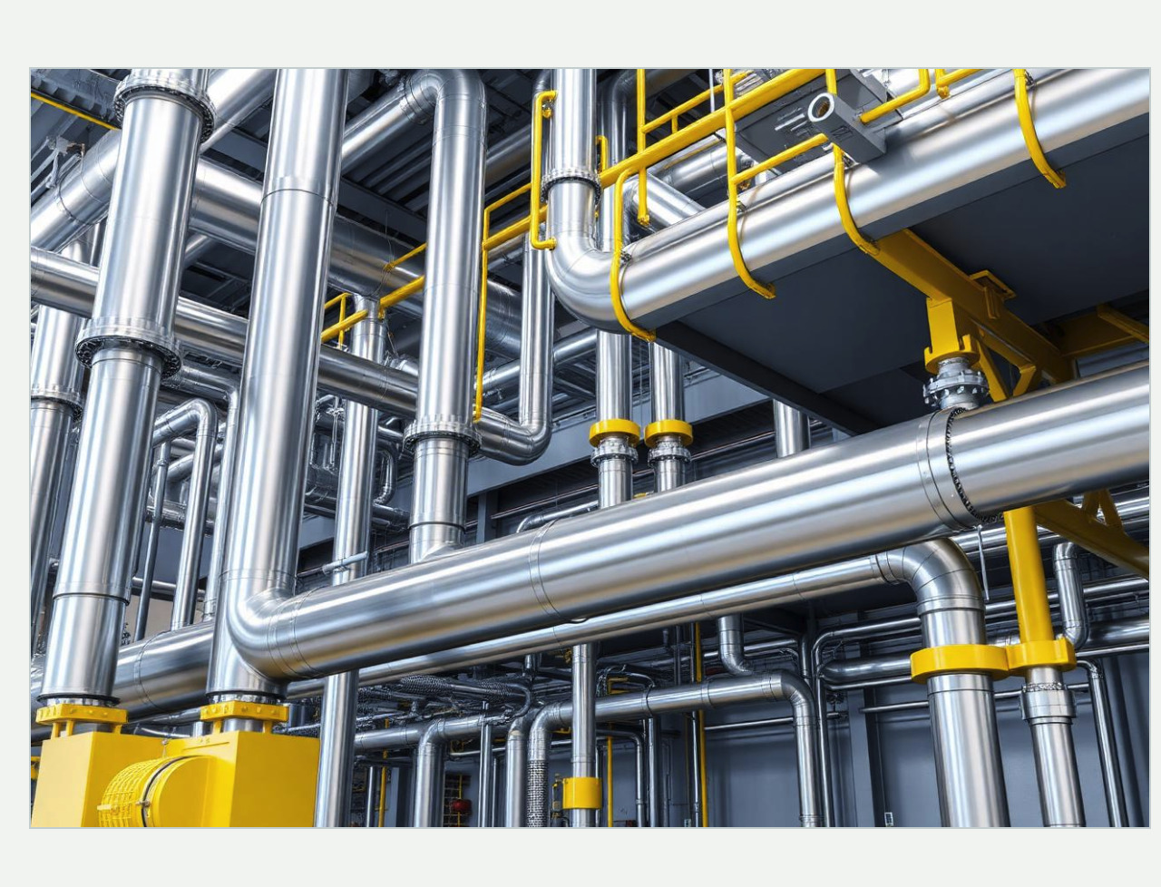 3D BIM model of an industrial plant rendered in Spectr